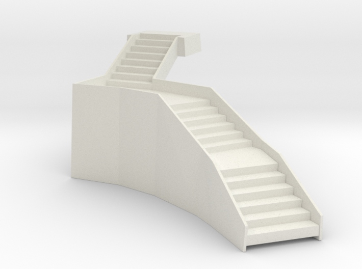 Steps with one side 3d printed