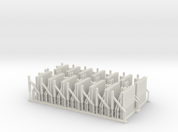 Southern Region Concrete Lineside Fencing x14 3d printed