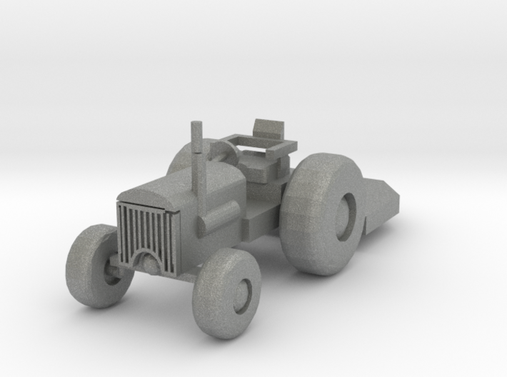 O Scale Tractor with Bushhog 3d printed This is a render not a picture