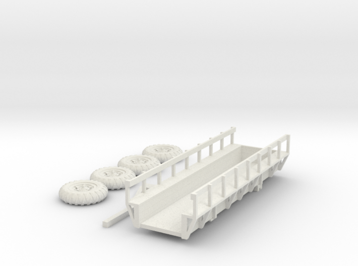 Sugar Cane Wagon and Tires HO Scale 3d printed