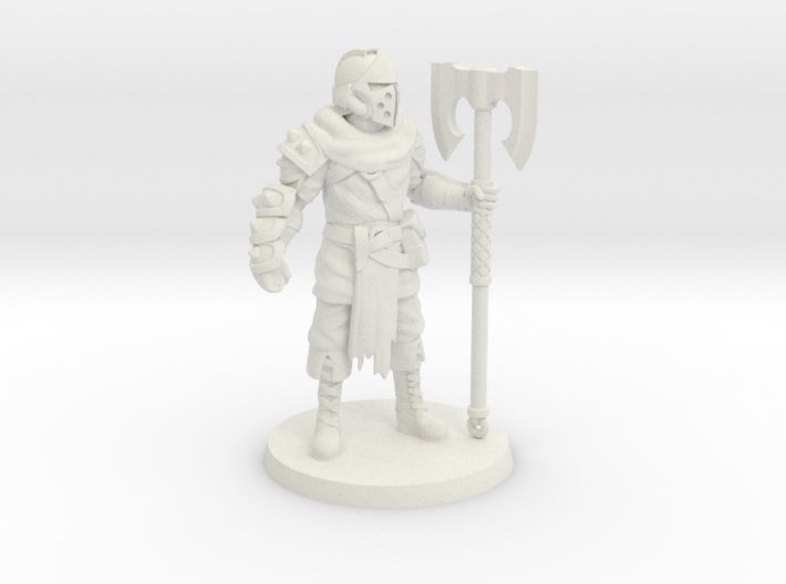 Mercenary Knight w/ Greataxe 3d printed