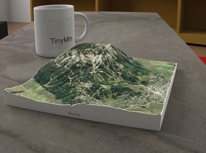Crested Butte, Colorado, USA, 1:25000 3d printed 