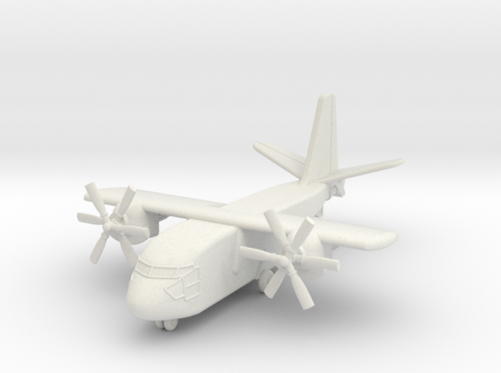 1/285 (6mm) Hiller X-18 (flight mode) 3d printed