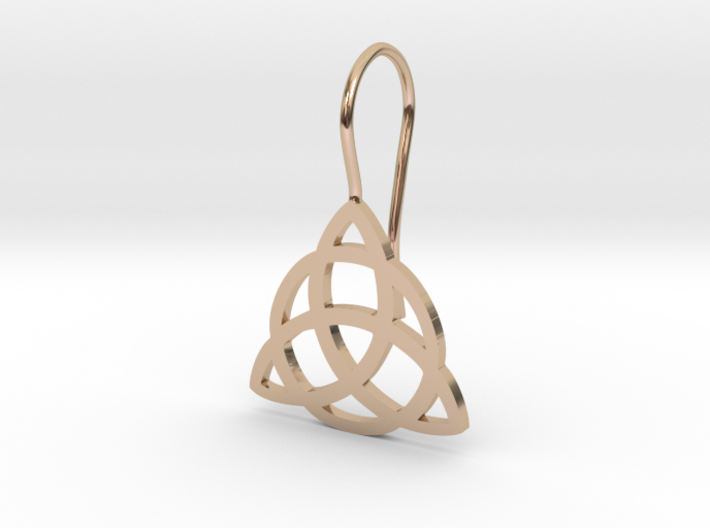 Triquetra Earring 3d printed