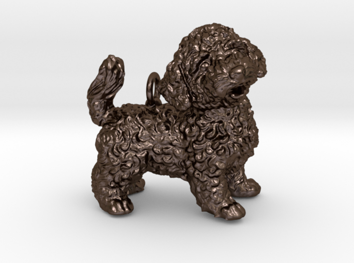 Cockapoo Dog Pendant 3d printed