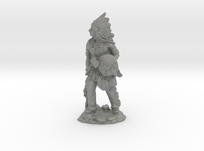 HO Scale Indian Chief 3d printed This is a render not a picture