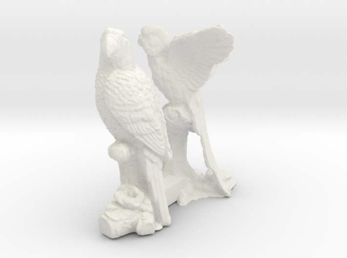 S Scale Parrots 3d printed This is a render not a picture