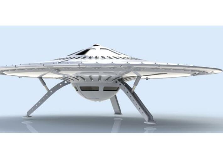 Model of a 54 electric Turbine Powered Saucer 6b 3d printed Latest Rendering