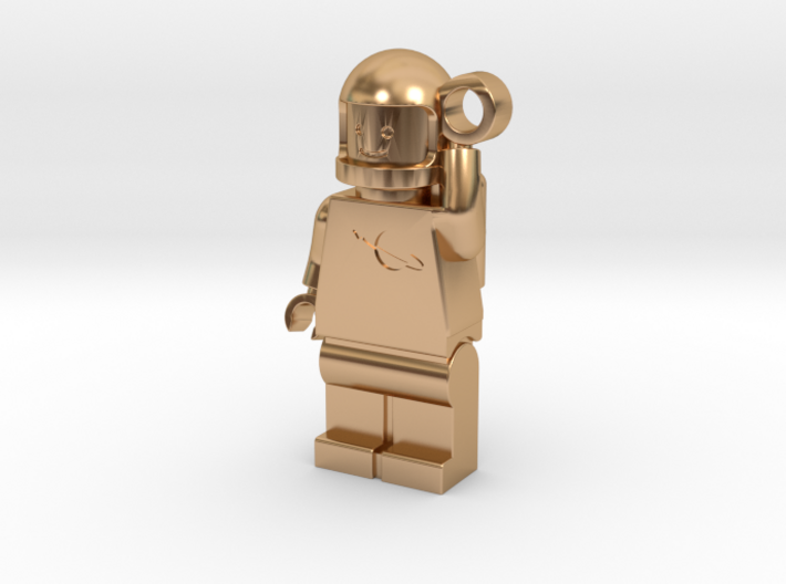 MiniFig Classic Space Keychain Mirror 3d printed