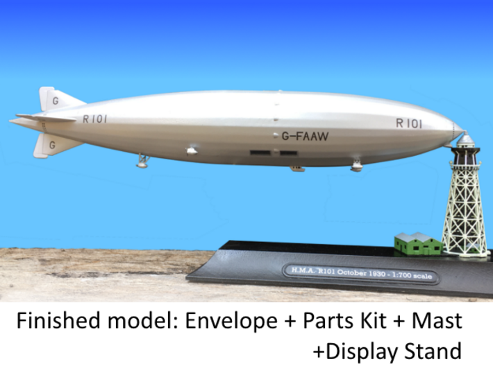 H.M.A. R101 in 1:700 and 1:600 scale 3d printed 