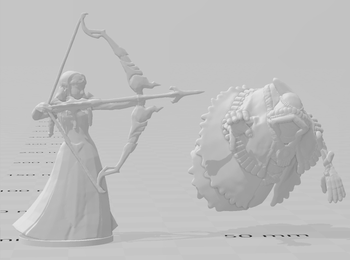 Wizzro wizard miniature model fantasy game dnd rpg 3d printed 