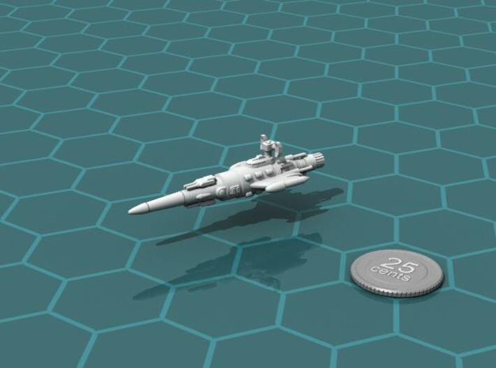 NOOP Escort 3d printed Render of the model, with a virtual quarter for scale.