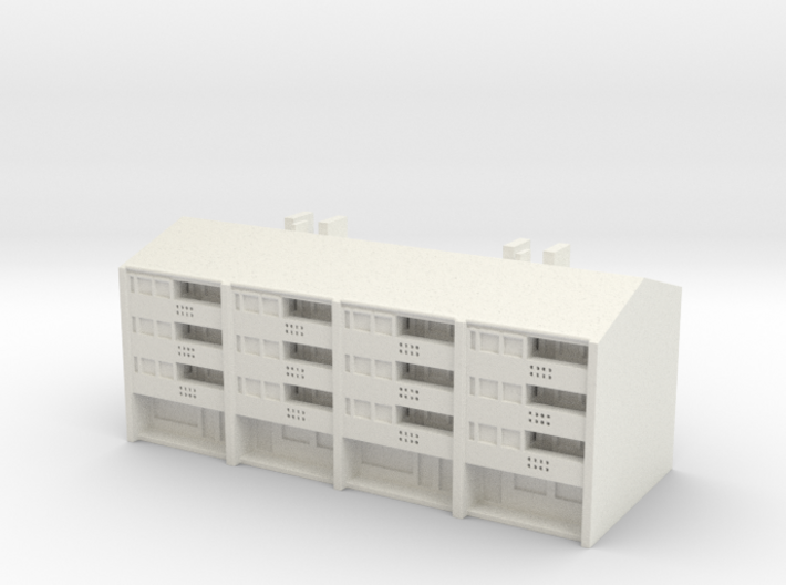 Residential Building 04 1/350 3d printed