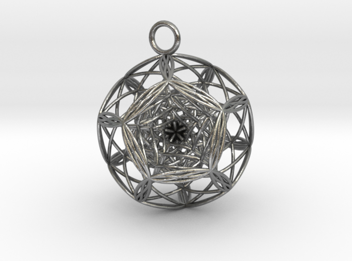 Blackhole in dodecahedron Pendant 3d printed