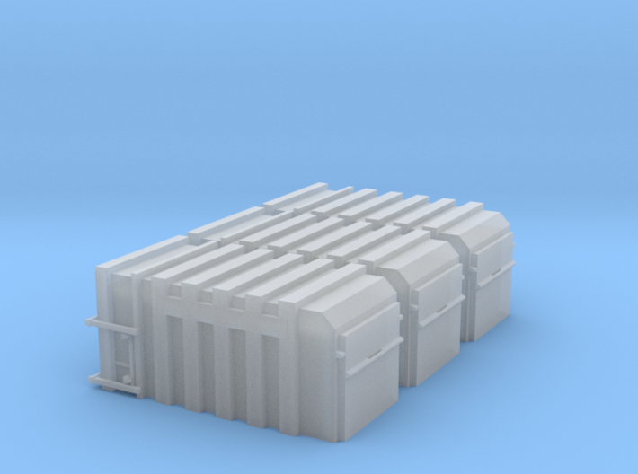 N-Scalse 20 ft enviromental container 3d printed