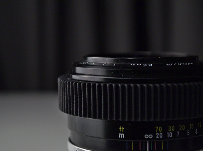 Focus Gear for Nikkor 85mm f/1.8 - PART B 3d printed 