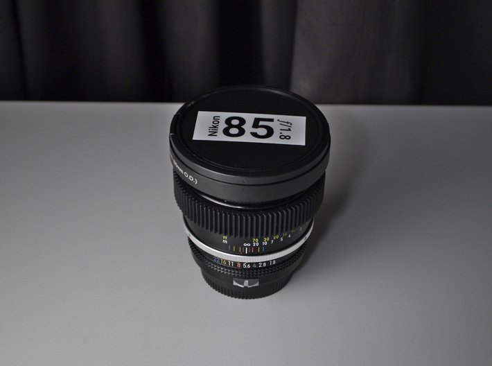 Focus Gear for Nikkor 85mm f/1.8 - PART A 3d printed 