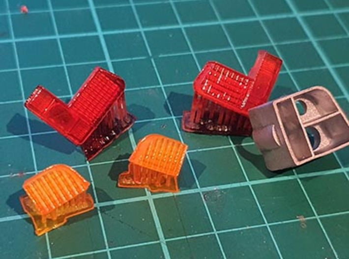 Tamiya 1/10 Citroen 2CV Rear Lights 3d printed 