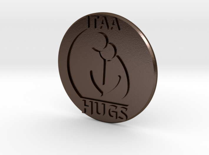 Hug Coin (ITAA) 3d printed