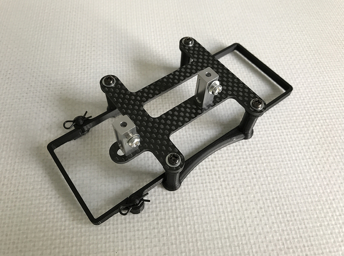 Tamiya TA-03R Mounts for the Carbon Chassis Plates 3d printed 