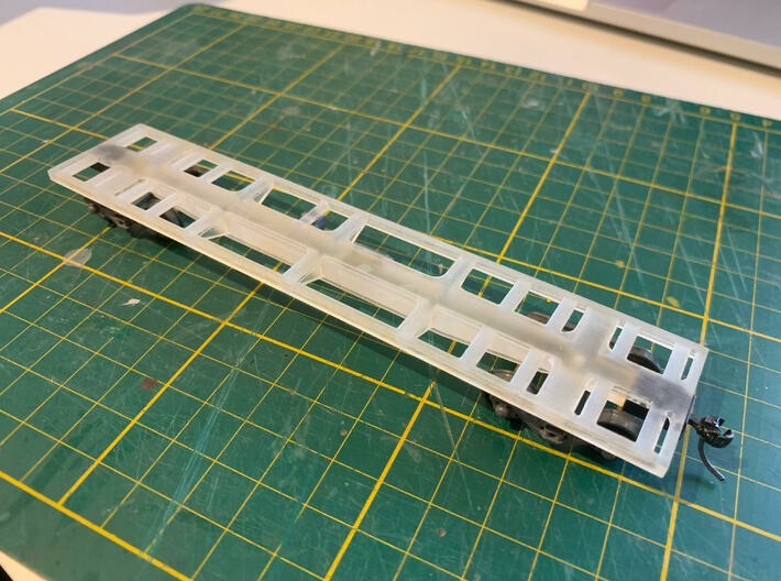 RCJF-RCEF Coil Wagon - HO Scale 3d printed As printed fitted with couplers and Steam Era Models bogies (Not included)