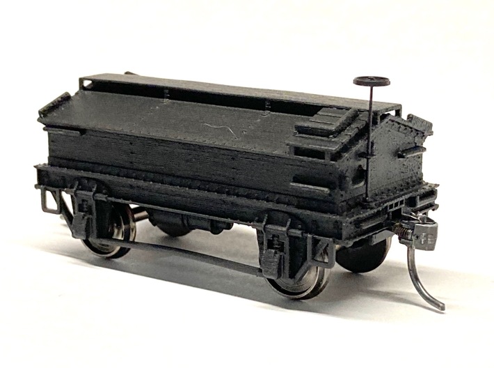 1916 Scale Test Car - Simplified HO Model 3d printed B end of model - model does not come with couplers, wheels, or brake staff