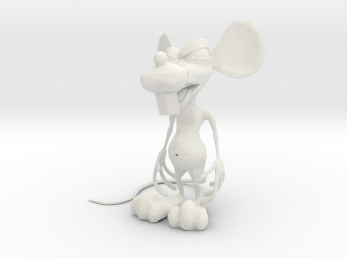 Dirty Rat - Standing (NoWhiskers) 3d printed