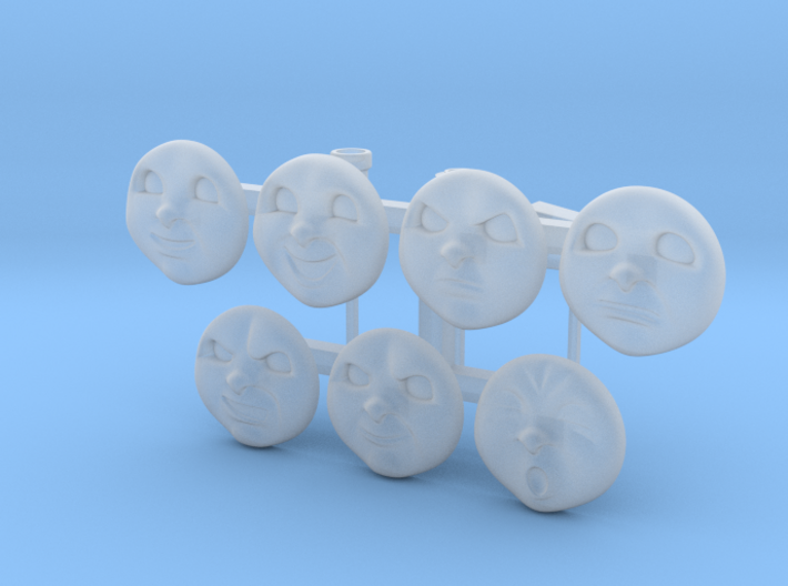Impudent Scallywag Bachmann Faces (w/ Funnels) 3d printed