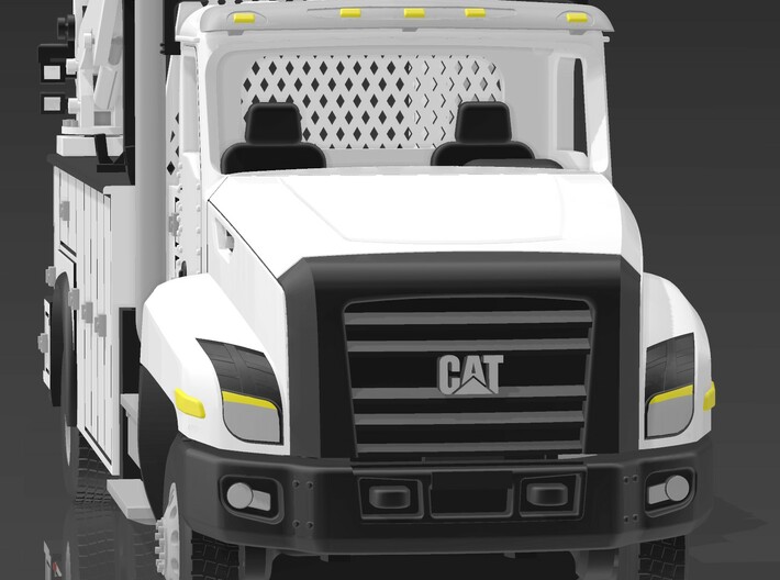 CAT CT660 Mechanics Truck 2 axle 1-64 Scale 3d printed 