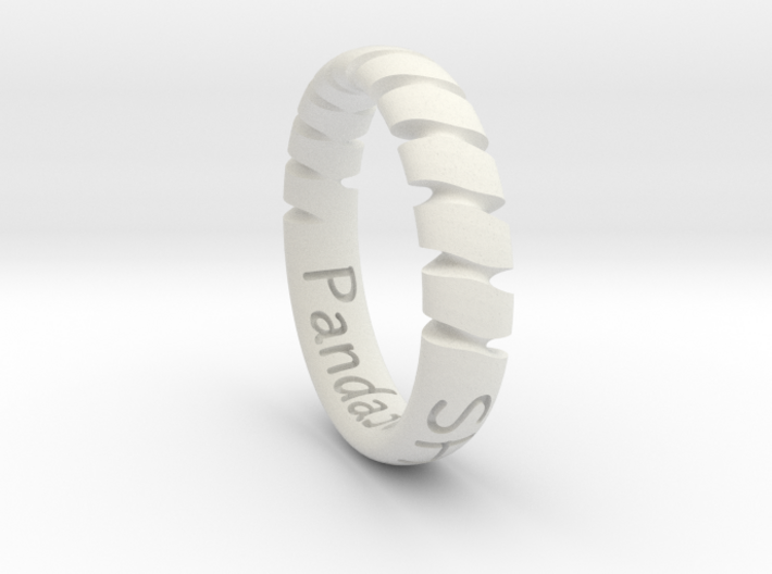 Spine - pattern ring 3d printed