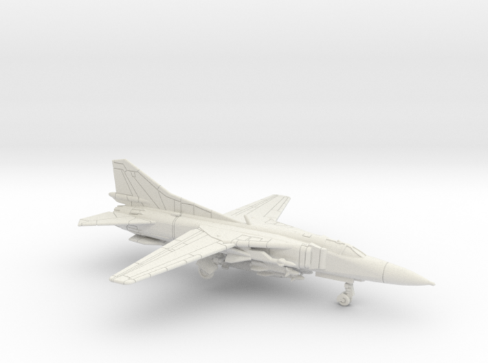 1:222 Scale MiG-23M Flogger (Loaded, Deployed)o 3d printed 