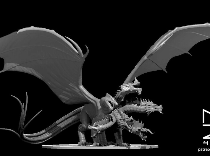 Dracohydra terrestrial - no stand 3d printed
