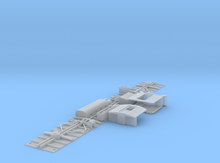 Southern Pacific 75CS Lounge Car Floor and Ends 3d printed