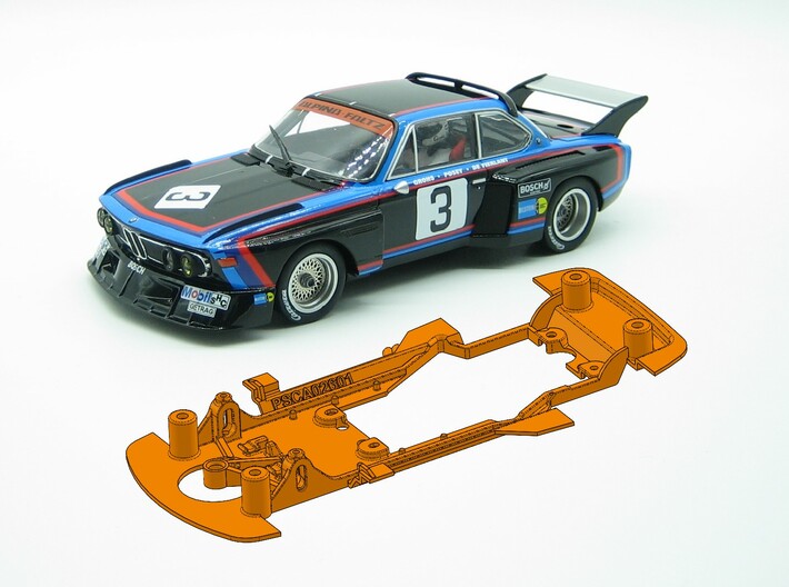 PSCA02601 Chassis Carrera BMW 3.5 CSL 3d printed 