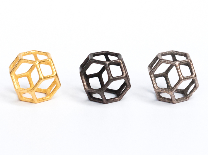 Polyhedral Jewelry: Truncated Octahedron 3d printed 