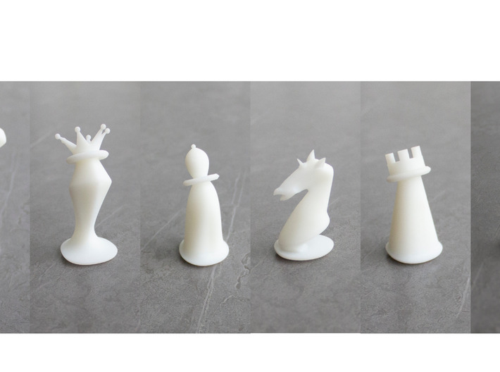 Puffing Chess 16 piece set (60MM or 95MM) 3d printed 