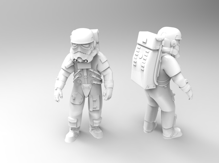 star wars withe soldier 3d printed 