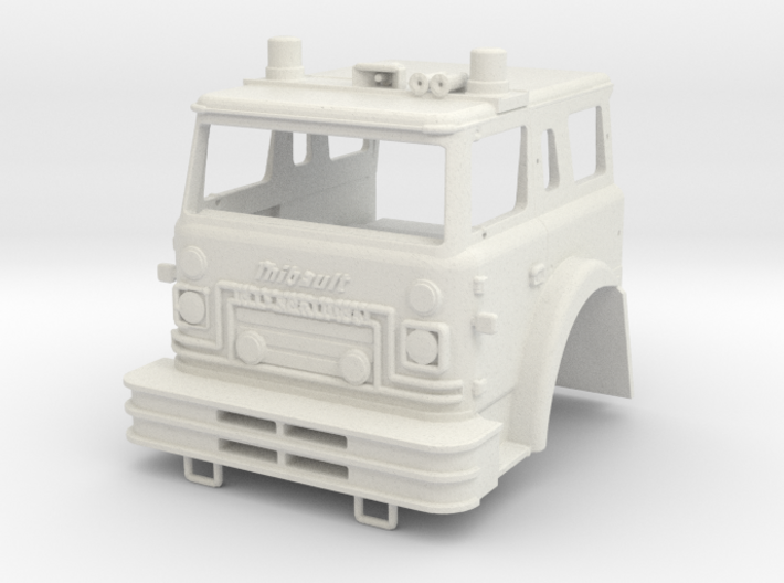 International Thibault fire truck cab 1/64 scale 3d printed