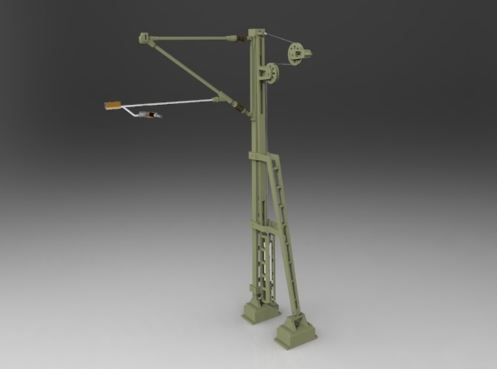 Catenary mast with arm 95 mm - Gauge 1 (1:32) 3d printed 