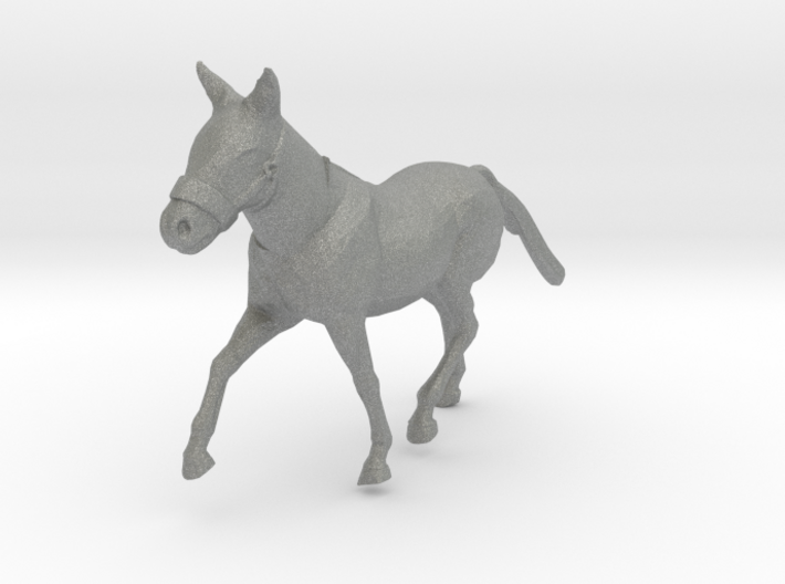O Scale Trotting Mule 3d printed This is a render not a picture