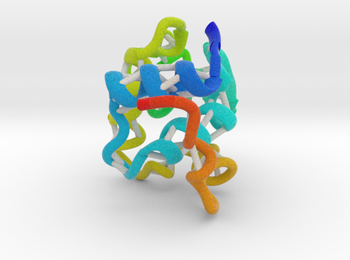 Lysozyme 50 million X - ribbon structure 3d printed
