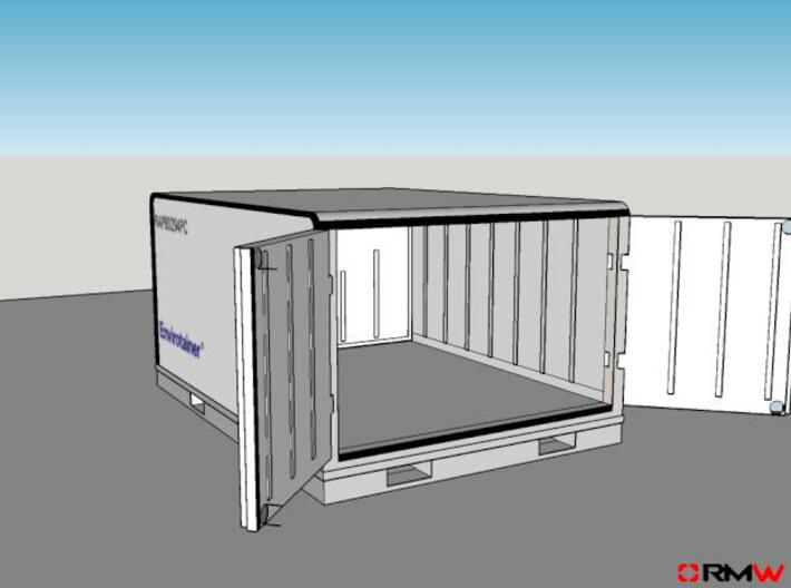 HO/1:87 Envirotainer RAP E2 x2 (kit) 3d printed Front, open doors