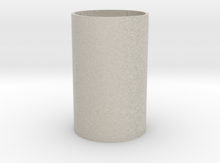 Snow-Tek Pixel Cup/Mug(Silver, Steel, Plastic, Go) 3d printed