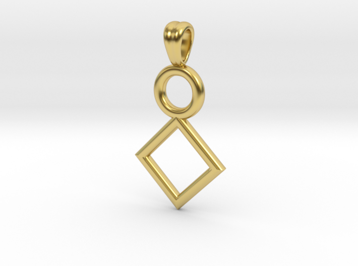 Symbolic 01 [pendant] 3d printed