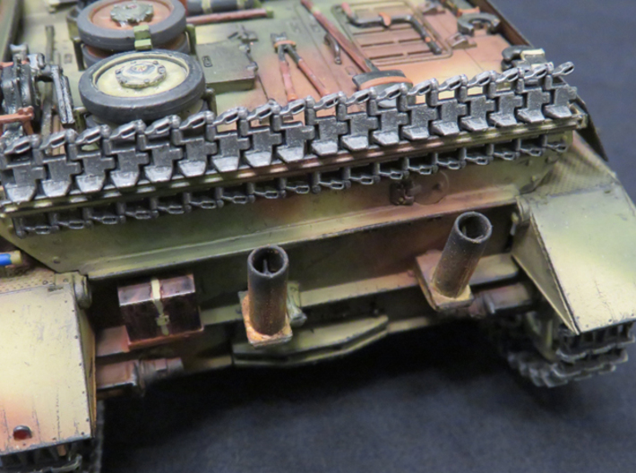 1/35th scale Panzer IV ausf. J Exhaust manifolds 3d printed 