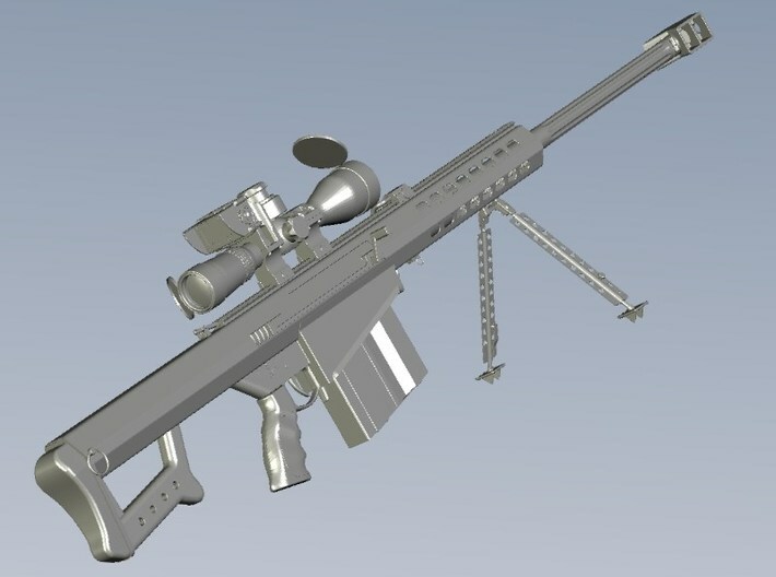 1/10 scale Barret M-82A1 / M-107 0.50" rifle x 1 3d printed 