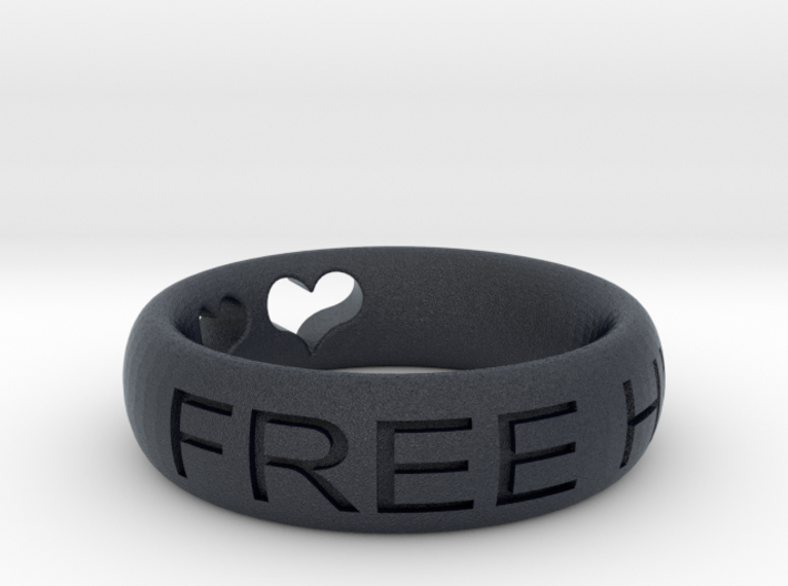 Free Hugs Ring 3d printed