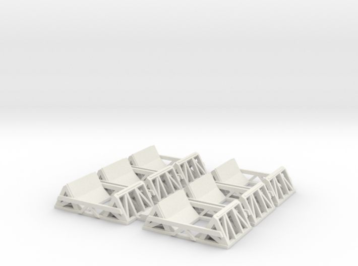 Steel Coil Cradles - N or HO Scale 3d printed