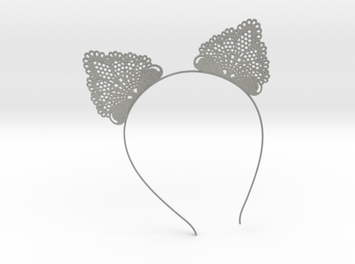 Cat Ears Headband - Type 1 - Neko Mimi Metal 3d printed