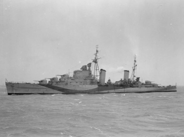 Nameplate HMS Sirius 3d printed Dido-class light cruiser HMS Sirius.